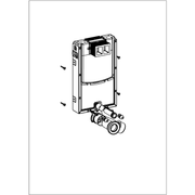 VILLEROY & BOCH - Vorwandelement für Nassbau A18 Typ 92247900 Bautiefe 125mm