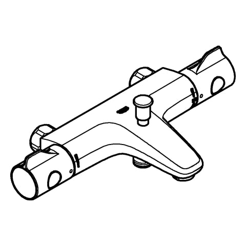 Grohe - THM-Wannenbatterie GROHTHERM 800 34568 ohne Anschlüsse chrom