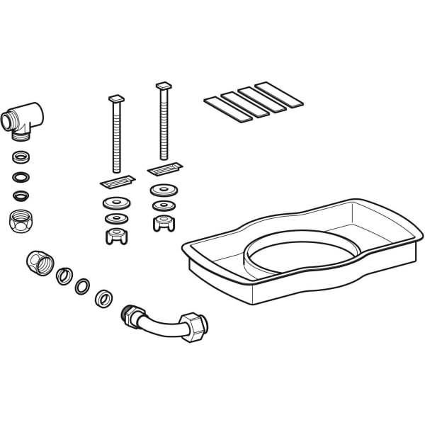 Geberit Vertriebs - Wasseranschlussset zu AquaClean 4000