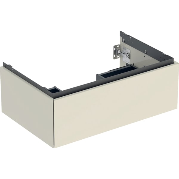 Geberit Vertriebs - ONE Unterschrank für WT/-Platte 1 Schubl., 74x26,6x47cm, sandgrau hgl