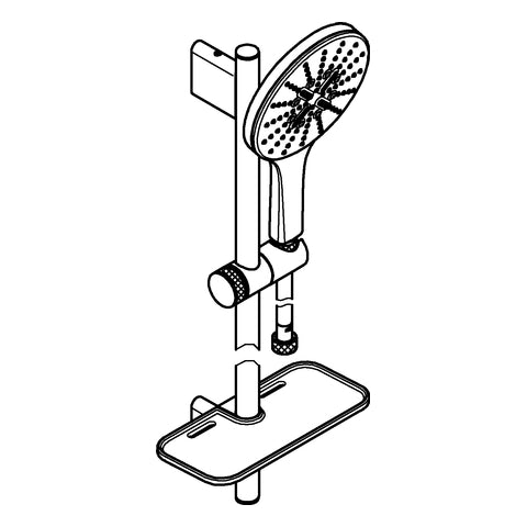 Grohe - Brausestangenset RAINSHOWER 150 SmartActive 26594 900mm 9,5l chrom