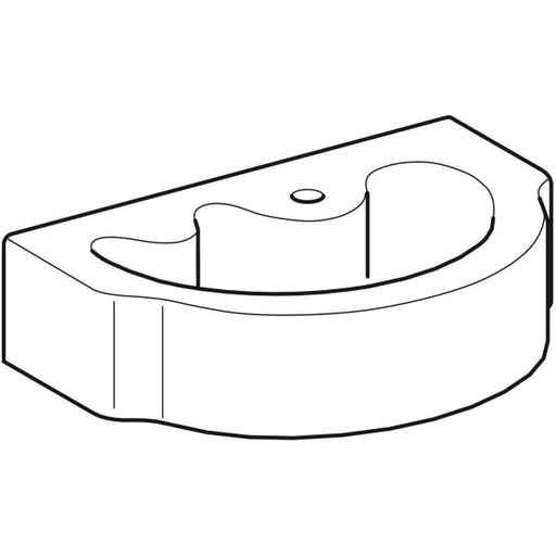 Geberit Vertriebs - Waschtisch KIND 326060 600x400mm weiß m.HL o.ÜL