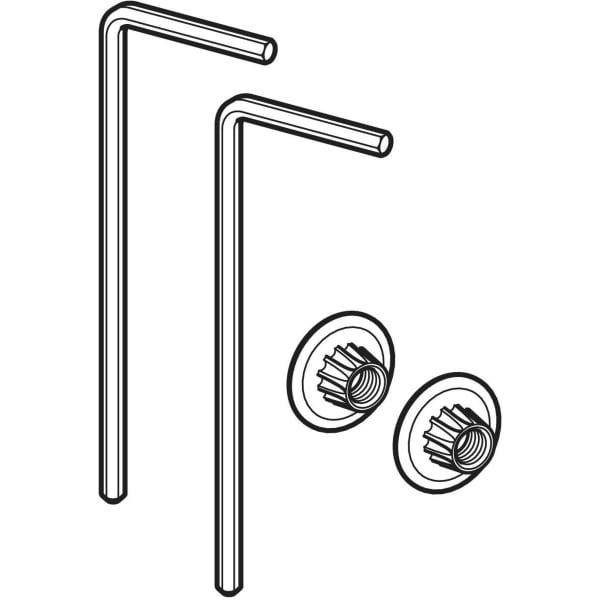 Geberit Vertriebs - WC Wandbefestigung EFF2 Werkzeug Set für Montage von oben