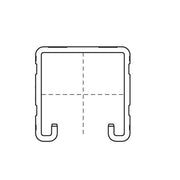 Walraven - Bis Profilschiene STRUT 41x62x2,5 gelocht, galv.verzinkt(a 6mtr.)je Meter