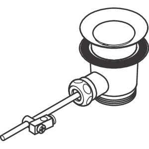 Hansgrohe - Ablaufventil Waschtischmischer und Bidetmischer DN32 chrom
