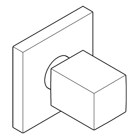 Grohe - UP-Ventil Oberbau EUROCUBE 19910 verstellbar 20 - 80mm chrom