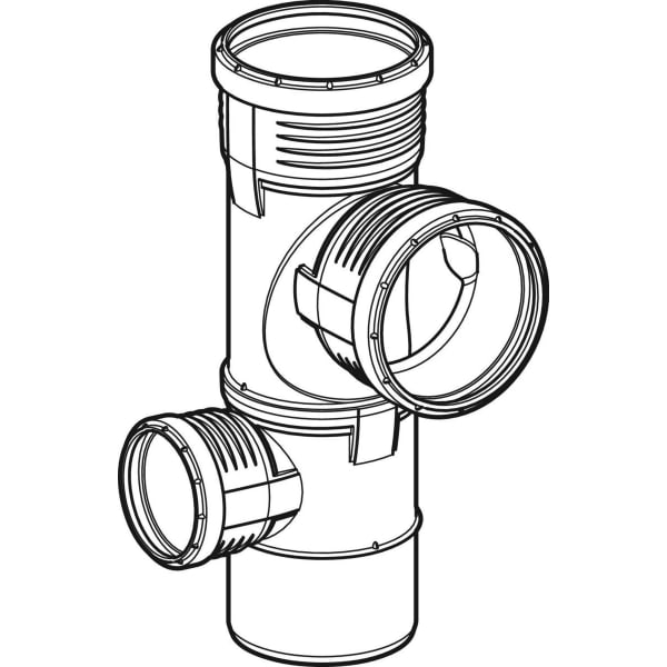Geberit Vertriebs - Silent-PP Kombiabzweig 87,5Gr links d110/110/50
