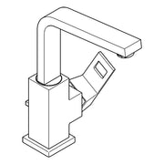 Grohe - Waschtisch EHM EUROCUBE 23135 EcoJoy hoher Ausl. Zugst.-Abl.grt. chrom