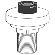 Grohe - Schlauchdurchführung 46487 f. HB 3-Loch-Wannenkombin. chrom/dunkelgrau