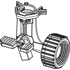 TECE SE - 3-Wege Eckhahn für Compact 320-, Base 320- und Base 8-Spülkästen