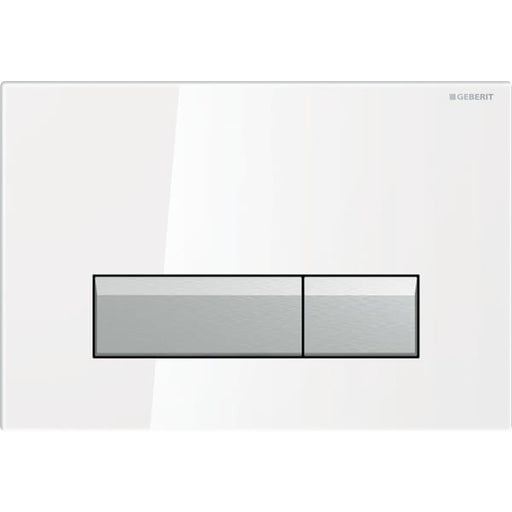 Geberit Vertriebs - BetPl. SIGMA40, für 2-Mengen-Sp. Glas weiß