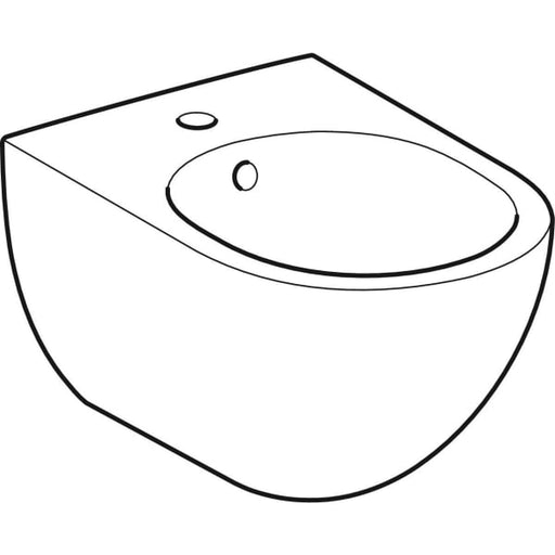 Geberit Vertriebs - Acanto Wandbidet mit Überlauf, weiß
