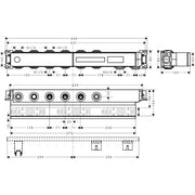 Hansgrohe - Grundset Select 4 Verbraucher
