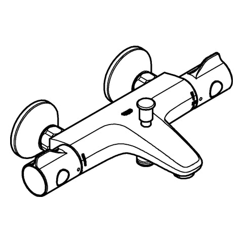Grohe - THM-Wannenbatterie Grohtherm 800 34567 Wandmontage eigensicher chrom