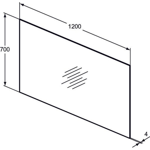 Ideal Standard - Spiegel MIRROR&LIGHT, 1200x4x700mm