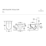 VILLEROY & BOCH - DuschWC ViClean m. DirectFlush A23 mit WC-Sitz Typ V00020R1 weiß