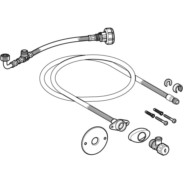 Geberit Vertriebs - Wasseranschlussset zu UP-SPK 12/15cm für AquaClean Tuma WC-Aufsätze