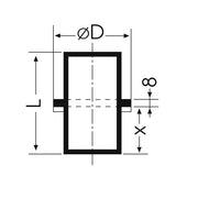 Düker - D�ker Fallrohrstütze DN100 ohne Auflagerung