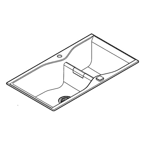 Grohe - Kompositspüle K700 31658 2 Becken 900x500mm granit schwarz