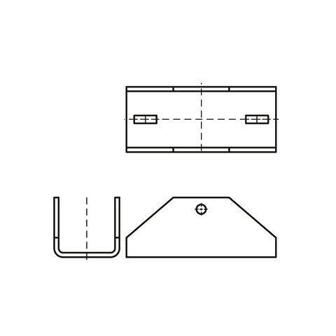 Walraven - Gelenkverbinder Maxx BP100H für MX100 268 x 117 feuerverzinkt