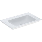 Geberit Vertriebs - ONE Möbelwaschtisch 75x48 cm Abg.verti., m.Hl., o.Ül., weiß, KeraTect