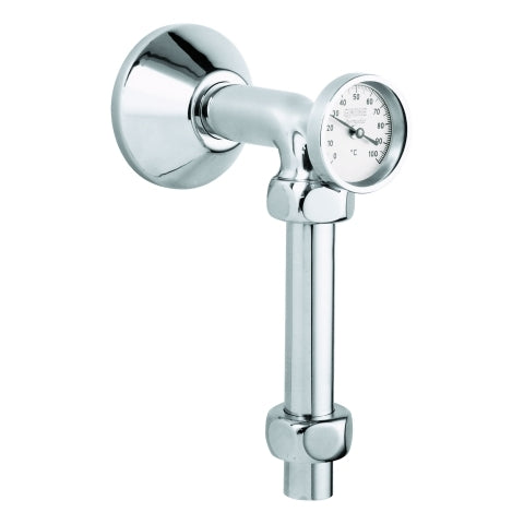 Grohe - Abgangsbogen m.Thermometer 12442 m.Quetschverschraubungen 3/4x1 chrom