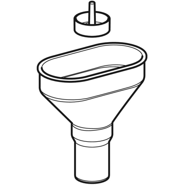 Geberit Vertriebs - Trichter oval d50 352.379.16.1