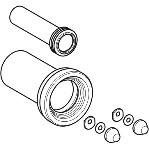 Geberit Vertriebs - Anschlussset für Wand-WC PE d110/45 L:30 cm