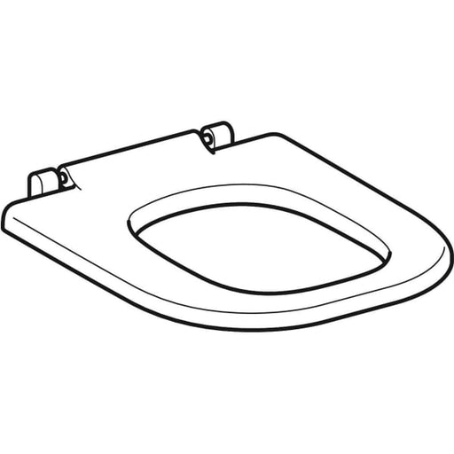Geberit Vertriebs - Renova Nr.1 Comfort WC-Sitzring, weiß antibak, m. durchg. edst. Scharnierwelle