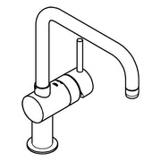 Grohe - Spültisch EHM MINTA 32488 1/2 schwenkbarer U-Auslauf chrom