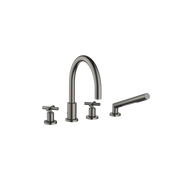 Dornbracht - Wannen-Vierlochbatt. TARA 27512892 Dark Platinum gebürstet