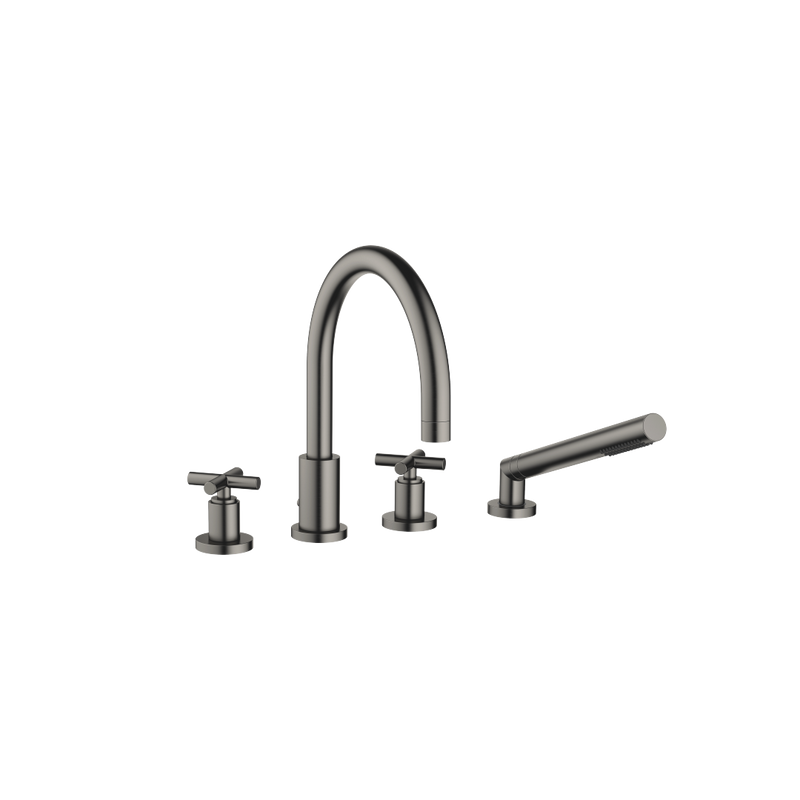 Dornbracht - Wannen-Vierlochbatt. TARA 27512892 Dark Platinum gebürstet