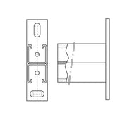Walraven - Wandkonsole RapidStrut 41x41D BUP1000 L: 600 mm CO2-geschweißt