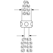 Grohe - Quetschverschraubung 12918 2 Stück