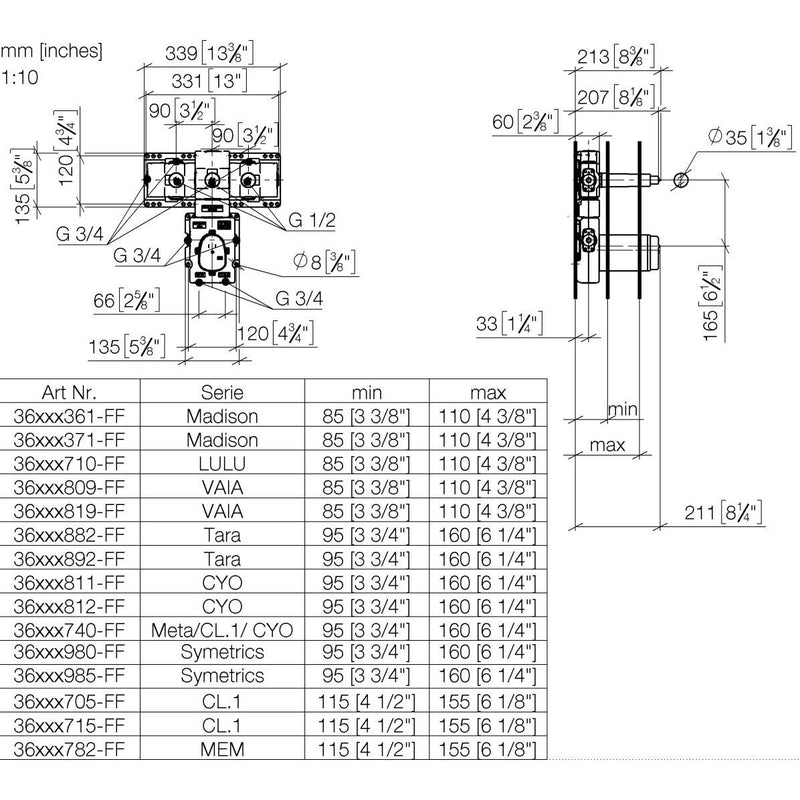 Dornbracht - UP-Therm. modul UP-Produkte 35534970 3/4