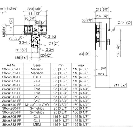 Dornbracht - UP-Therm. modul UP-Produkte 35534970 3/4