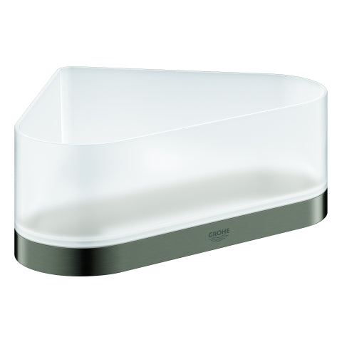 Grohe - Eck-Duschablage SELECTION 41038 mit Halterung hard graphite geb