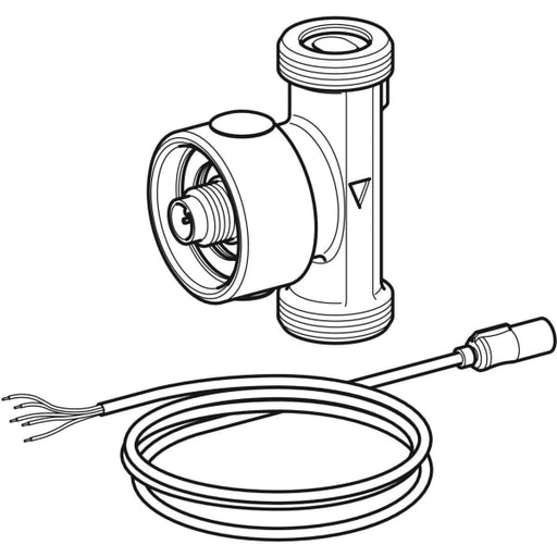 Geberit Vertriebs - Temperatur- und Volumenstromsensor für Gebäudeleittechnik DNV=15, Rg G3/4