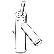 Hansgrohe - Waschtisch EHM AXOR STARCK 10111000 chrom m.Ablaufgarnitur