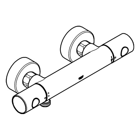 Grohe - THM-Brausebatt. GROHTHERM 1000 C 34065 Wandmontage cool sunrise gebürstet