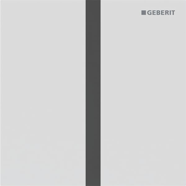 Geberit Vertriebs - Typ 40 UR-Strg. m. elektron. Sp-Ausl. Batt.-Betr., Square, weißmatt/Etc
