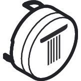 Hansgrohe - Druckknopf Symbol Kopfbrause Rain klein mattschwarz