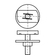 Walraven - Hammerkopfbefestigung Strut elektrolytisch verz. - M10 x 40 mm