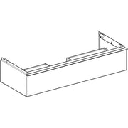 Geberit Vertriebs - iCon Unterschrank für WT, 1 Schubl. 118,4x24,7x47,6cm, weiß hgl/Gr.weiß matt