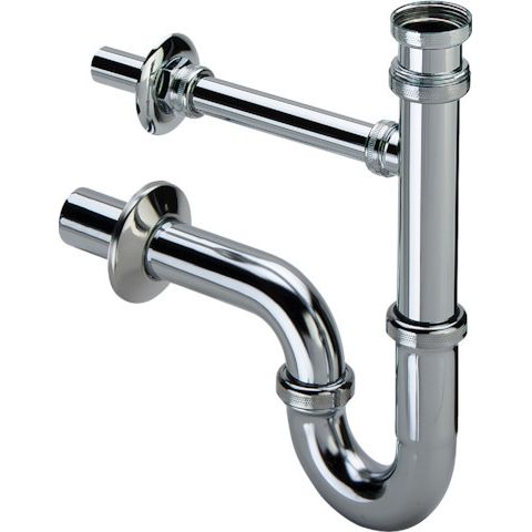 Viega - Röhrengeruchverschluss 5611.02 11/4 x 11/4G x 240mm ms verchr