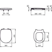 Ideal Standard - WC-Sitz CONNECT E712701 weiß,Softclosing