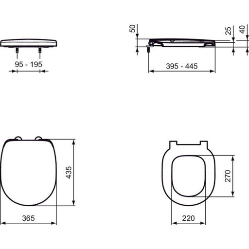 Ideal Standard - WC-Sitz CONNECT E712701 weiß,Softclosing