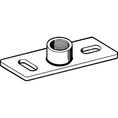 Sikla - Grundplatte Stabil 1/2 120x40x5mm 138529