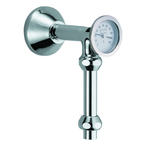 Grohe - Abgangsbogen m.Thermometer 12440 m.Quetschverschraubungen 1/2x3/4 chrom