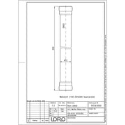 Lorowerk - Rohr DN50 500mm mit 2 Muffen